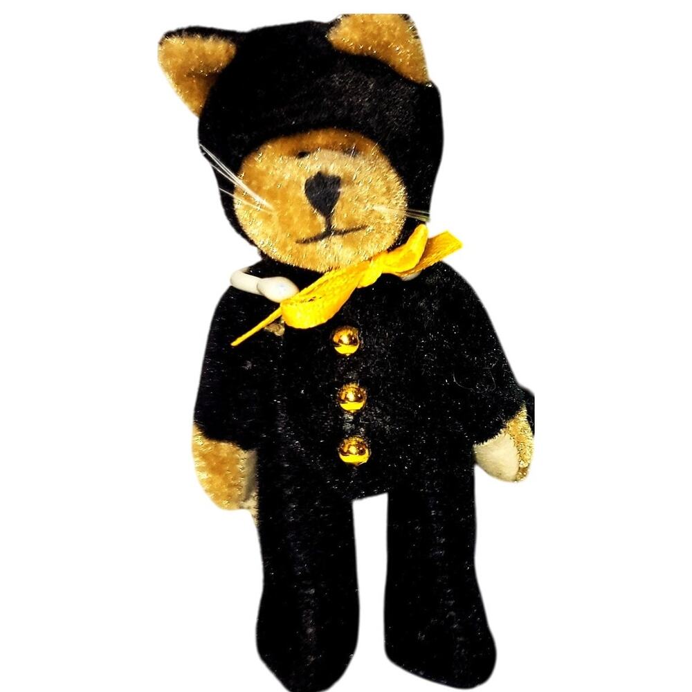 3" Boyd's Bear 1999 Vintage Cat Treat F Wuzzie Poseable Jointed Kitty Cat